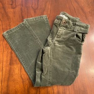 Crazy 8 - Girls Velveteen Green Skinny Pants Size 4